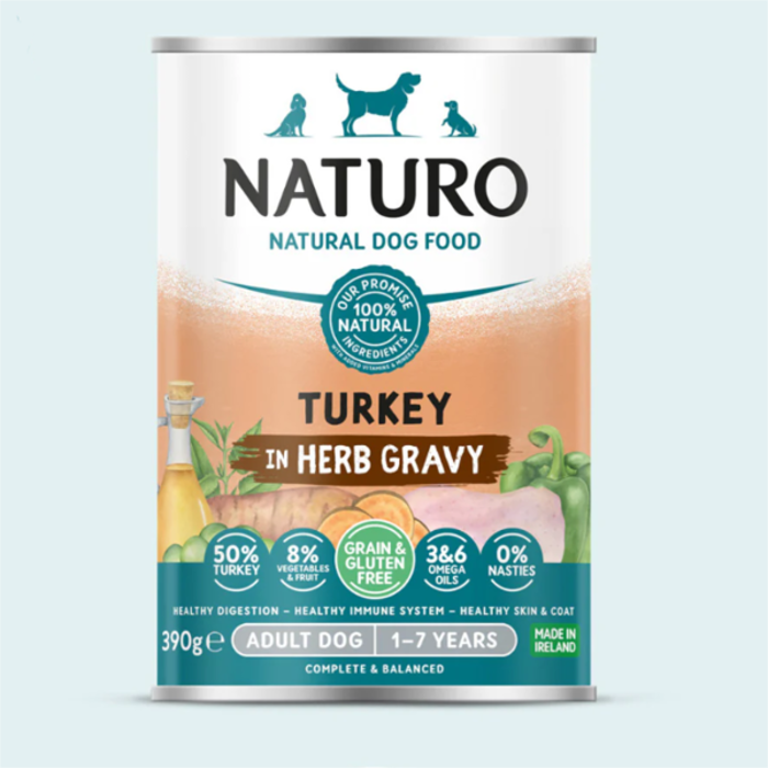 Naturo uGI TROFI SKuLOu Grain Free me Glopoula, Laxanika kai Frouta 390gr